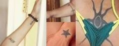 A picture of Chinese Nicky's tattoos.